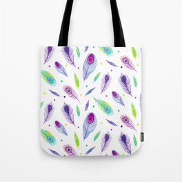 peacock feathers a Tote Bag