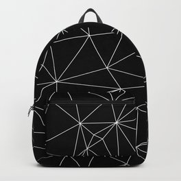 Geometric Black and White Minimalist Pattern Backpack