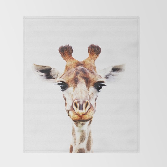 Funny Giraffe Throw Blanket By Lotusprintstudio Society6