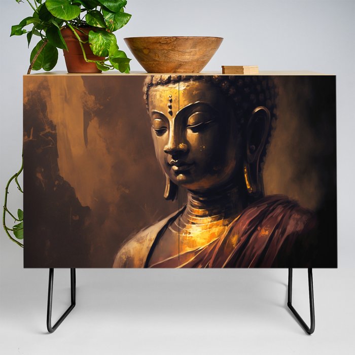 The Spiritual Aura of Buddha: An Emotional Classic art Credenza by ...