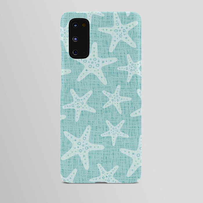 Sweet Starfish Pattern 245 Aqua Android Case