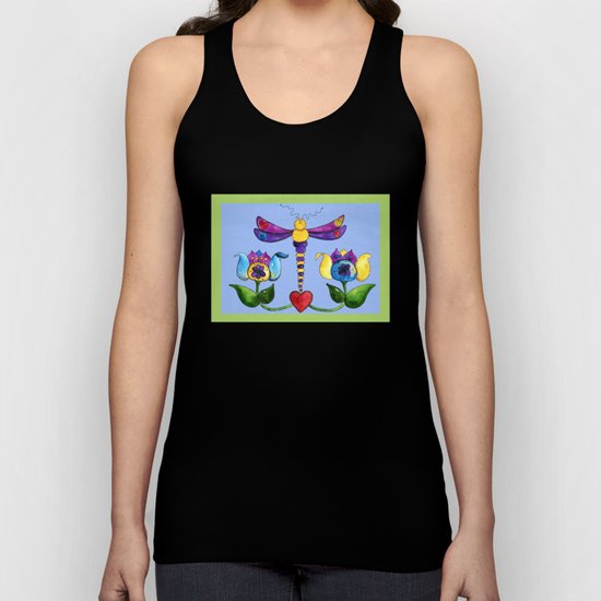 Dragonfly Love Unisex Tank Top