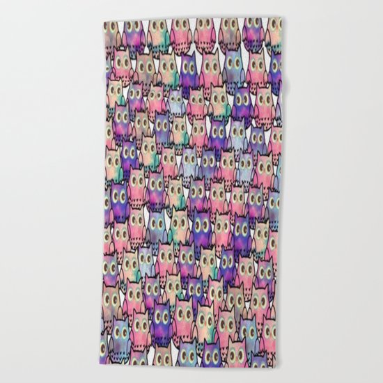 owl-12 Beach Towel