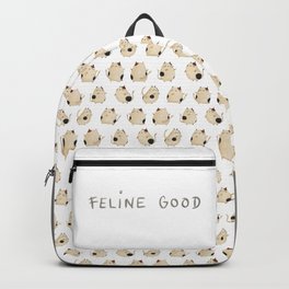 Feline good! Backpack | Feline, Kawaii, Painting, Animal, Watercolor, Chubby, Dance, Jig, Good, Jive 