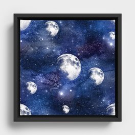 Beautiful Galaxy Design Framed Canvas