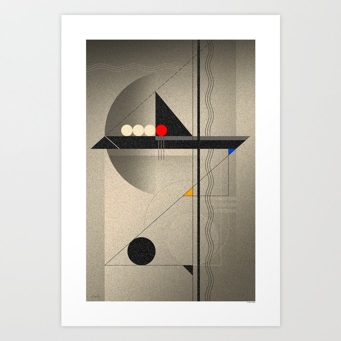 Bauhaus Composition - Pelagios Art Print