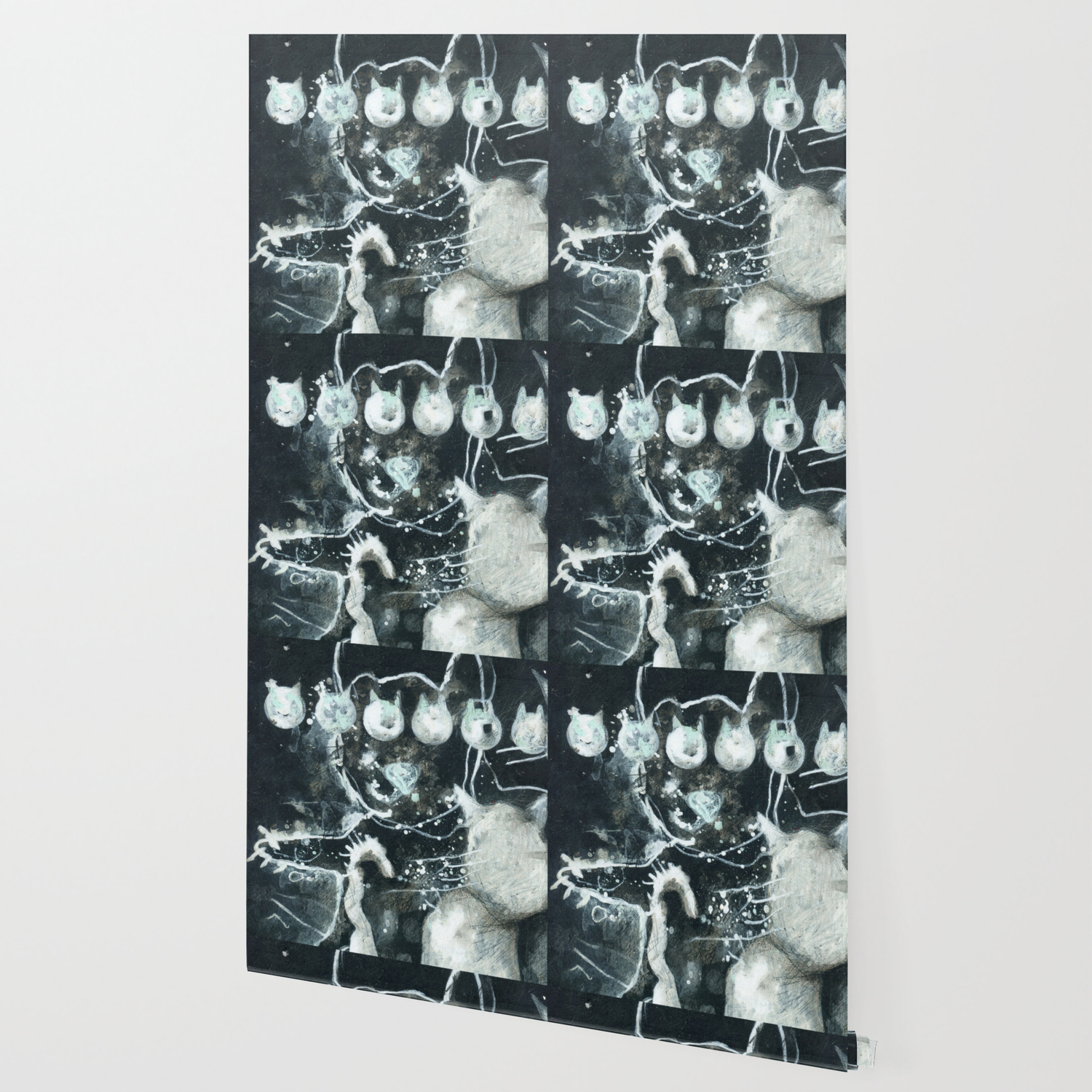 Happy Lucky Cat Wallpaper By Fatoompsh Society6