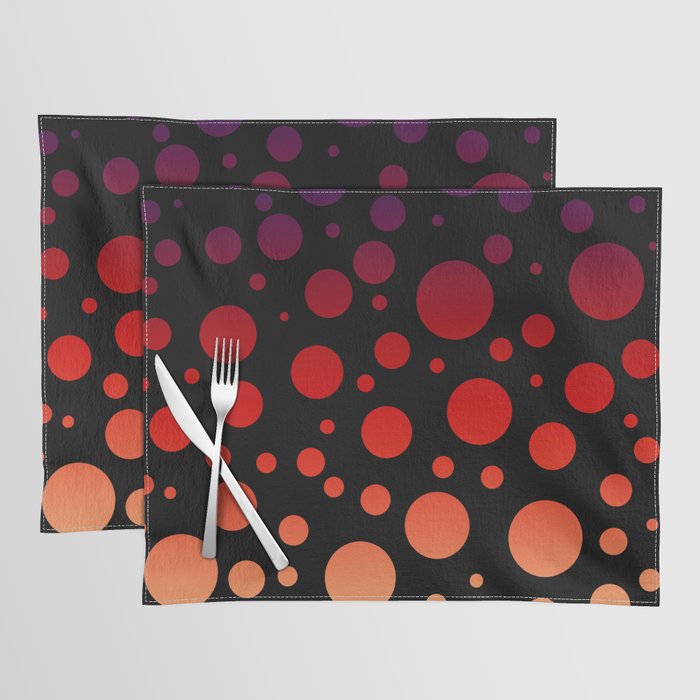 Retro Vibes Dots on Color Gradient - Mahama Placemat