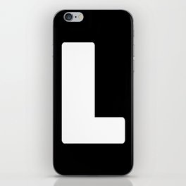 L (White & Black Letter) iPhone Skin
