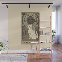 The New Moon Cat Wall Mural