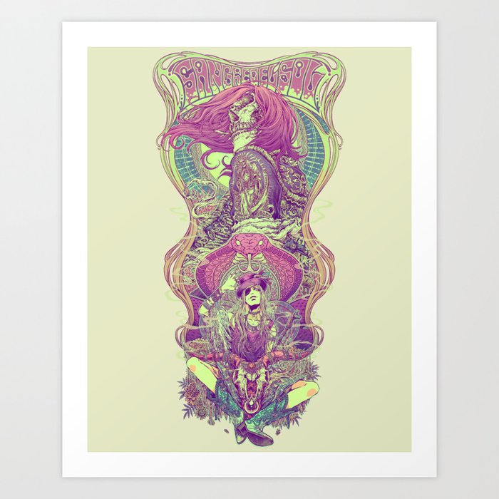 sangre del sol Art Print