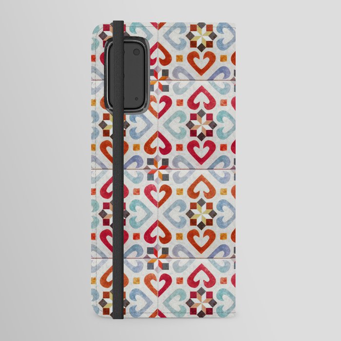 Seamless Pattern - Classic Geometric tile Design Portugal Android Wallet Case