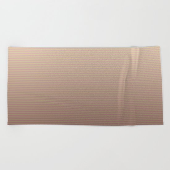 RoseGold Stripes Beach Towel