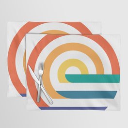 Sunset geometric vacation  Placemat