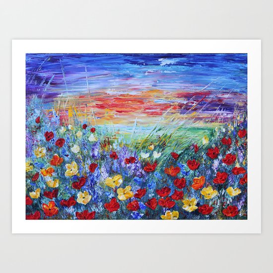 AT THE END OF THE DAY Art Print
