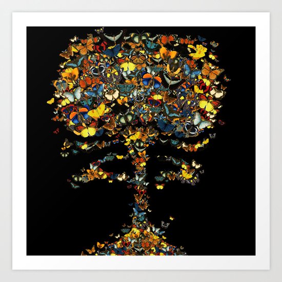 Atomic Butterfly Art Print