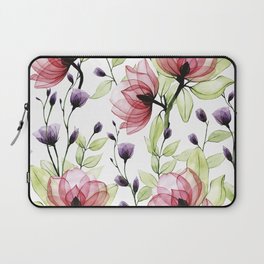 Pink Flowers Laptop Sleeve