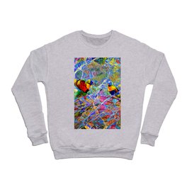 Rainbow Lorikeet Mosaic Crewneck Sweatshirt