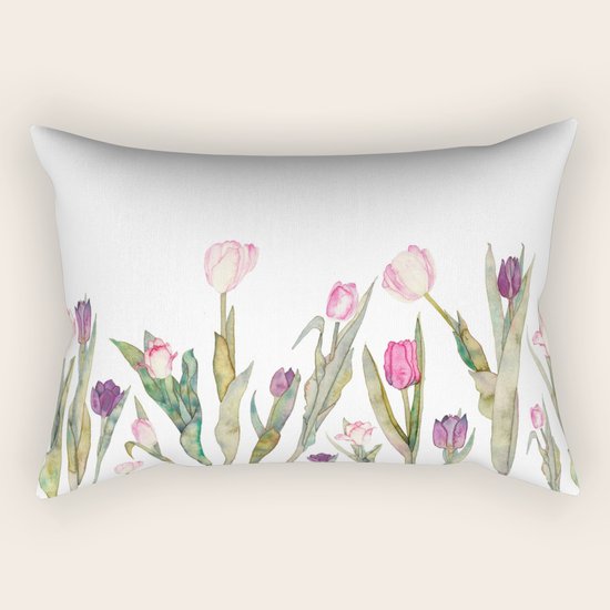 Tulips Rectangular Pillow