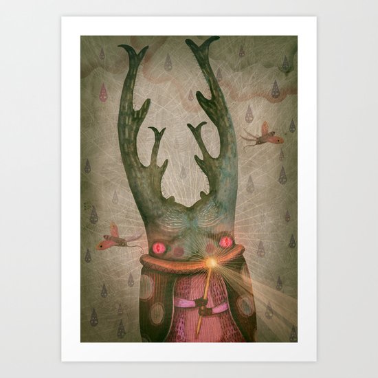 The Antler King Art Print