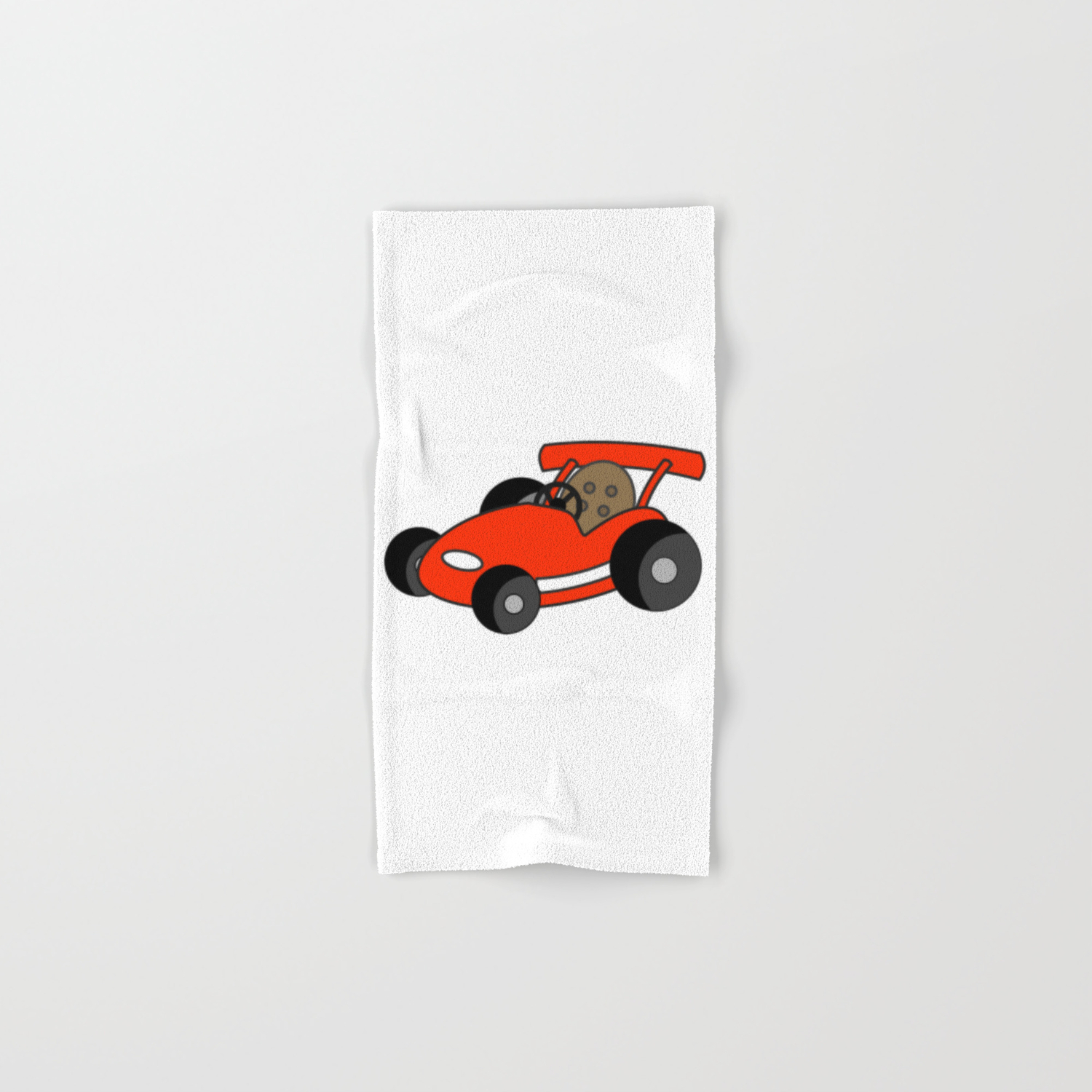 Cartoon Go Kart Hand Bath Towel By Azza1070 Society6