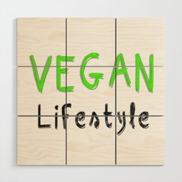 Vegan Lifestyle Wood Wall Art