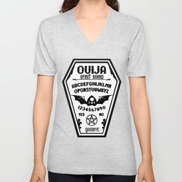 Ouija Board Coffin V Neck T Shirt