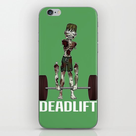 Crossfit Zombie by RonkyTonk doing Deadlift iPhone & iPod Skin