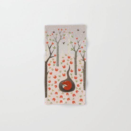 Sleeping Fox Hand & Bath Towel