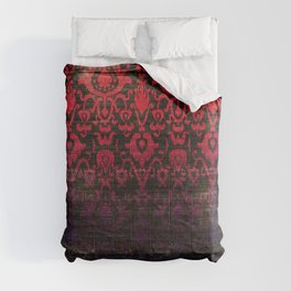 -A12- Red Blue Gardient Colored Moroccan Artwork. Comforter