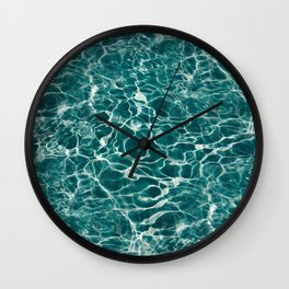 Aqua Underwater Wavy Rippling Water Wall Clock