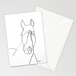 Horse Line Drawing Stationery Cards