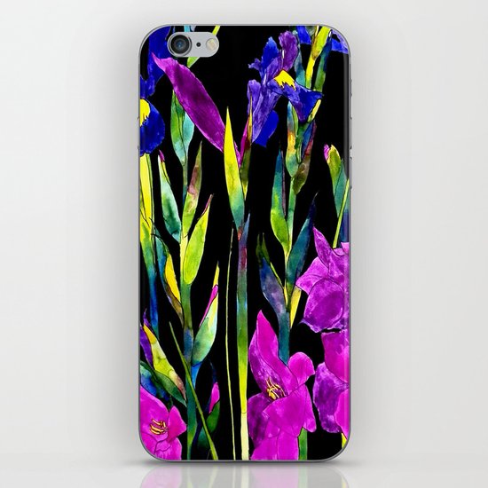 black iris iPhone & iPod Skin