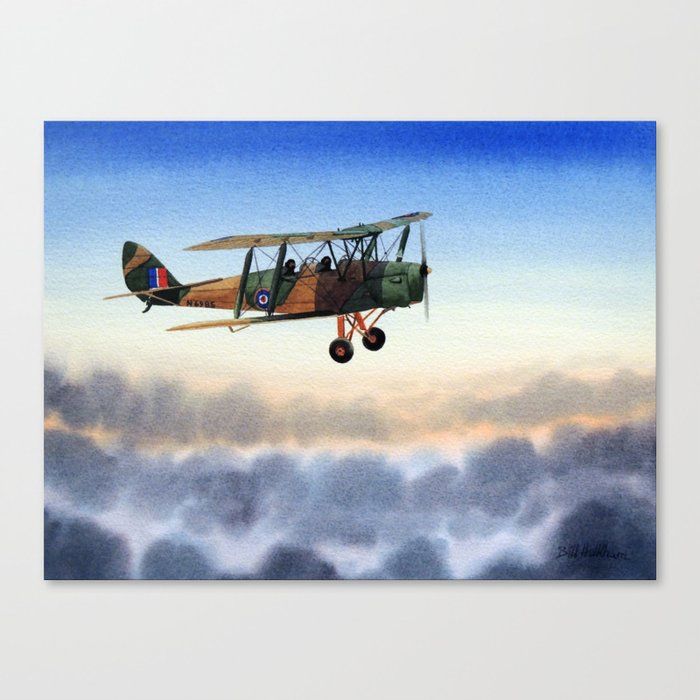Tiger Moth Aircraft Canvas Print