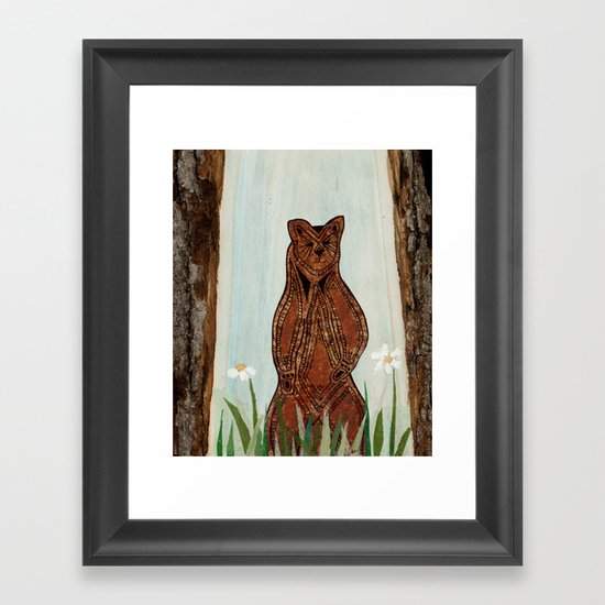 Standing Bear Framed Art Print