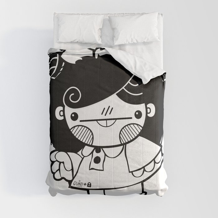 Mafalda Chestnut Girl Comforter