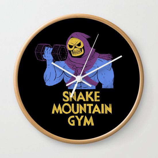 snake mountain gym Wall Clock