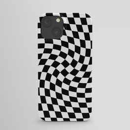 Check VIII - Black Twist — Checkerboard Print iPhone Case