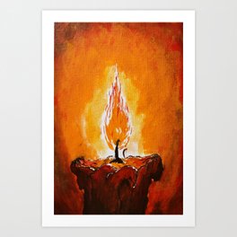 A Lovely flame Art Print