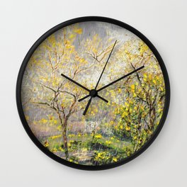 Spring Showers Wall Clock