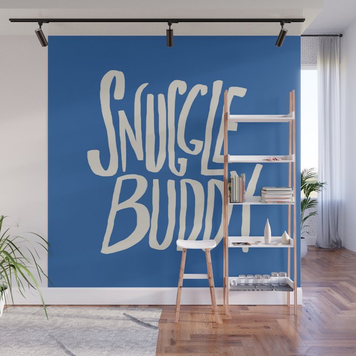 Snuggle Buddy x Blue Wall Mural