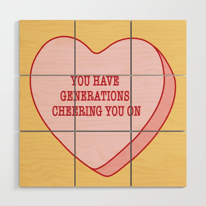 Generations Candy Heart Wood Wall Art