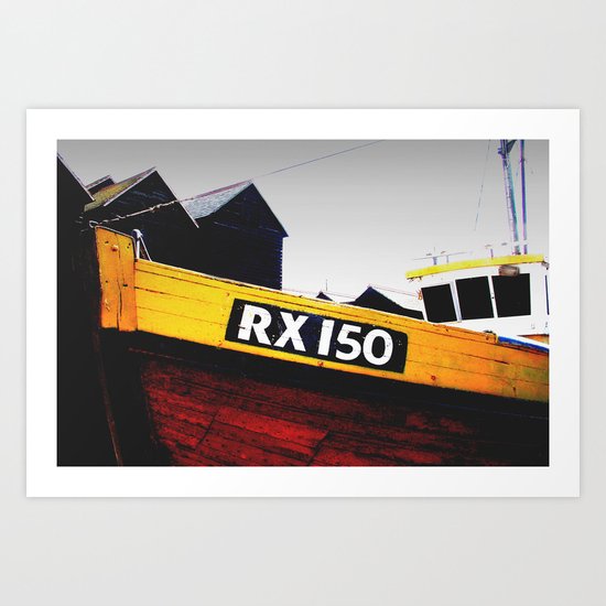 Hastings Fishing Boat Art Print