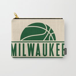Milwaukee basketball modern logo cream Carry-All Pouch