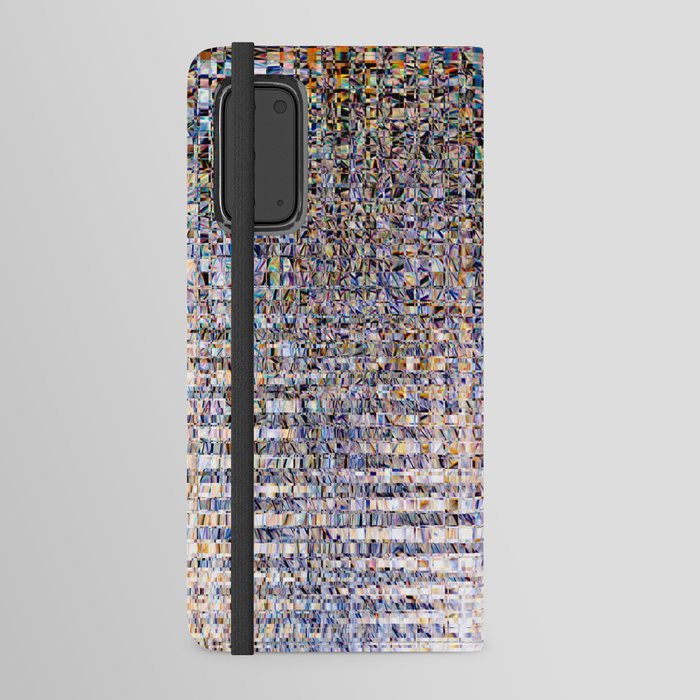 Abstract Checkered Glitch Pattern Android Wallet Case
