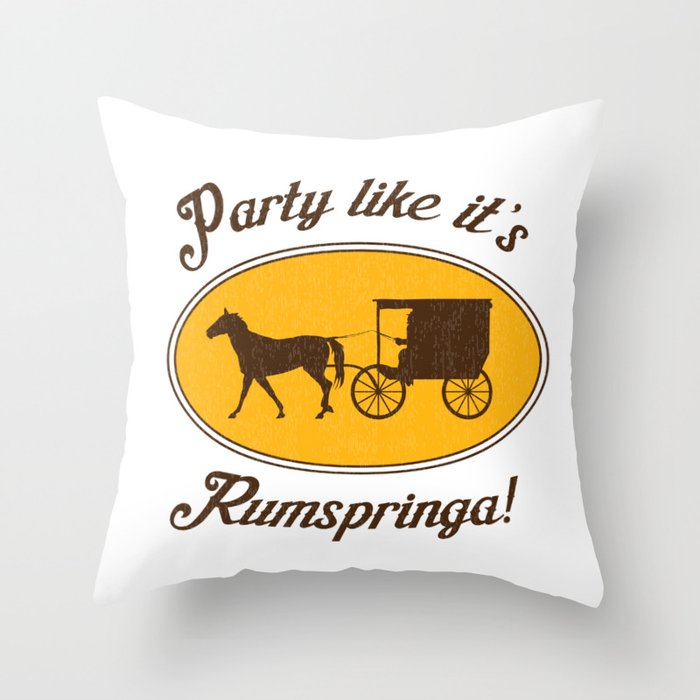 Party Like It's Rumspringa Throw Pillow