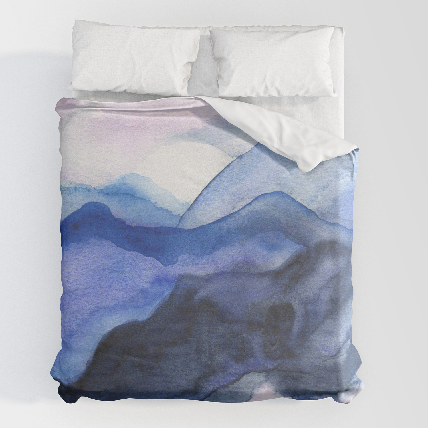 Abstract Watercolor Duvet Cover, Watercolor Duvet Cover