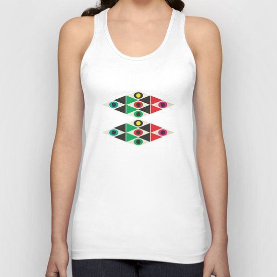 triangle pattern Unisex Tank Top