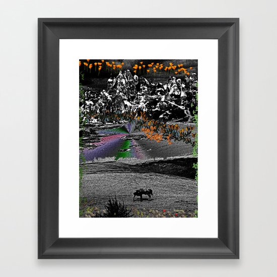 horses Framed Art Print