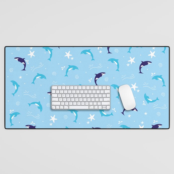 Sealife - Pale Blue Desk Mat